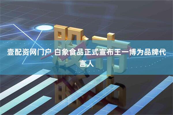 壹配资网门户 白象食品正式宣布王一博为品牌代言人